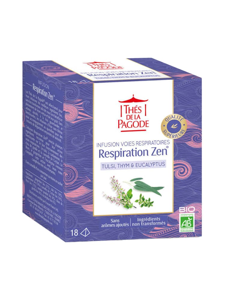 Thés de la Pagode Infusion Respiration Zen 18 Infusettes