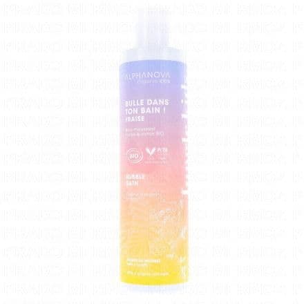 ALPHANOVA Kids - Bulle dans ton bain ! Bain moussant Fraise et Coton Bio 250ml