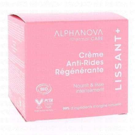 ALPHANOVA Thermal Care - Crème anti-rides régénérante lissant+ bio 50ml