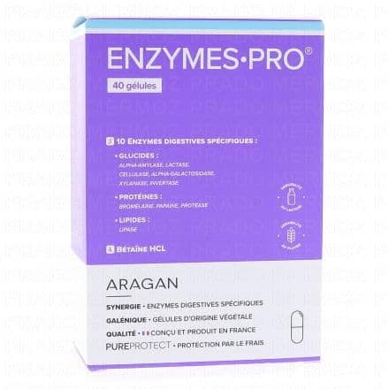 ARAGAN PureProtect - Enzymes Pro x40 gélules
